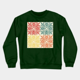 vintage colorful pattern Crewneck Sweatshirt